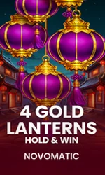 4 Gold Lanterns Hold & Win